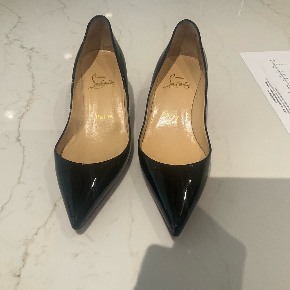 Christian Louboutin Black and Red Heels - Picture 3 of 3